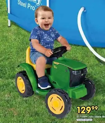 ToyChamp 01716894 John Deere Mini Tractor met 6 volt motor aanbieding