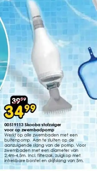 ToyChamp 00519113 Skooba stofzuiger voor op zwembadpomp aanbieding