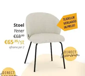 YGO Stoel Yener aanbieding