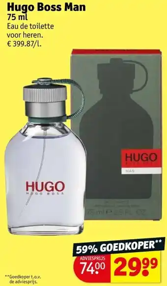 Kruidvat Hugo Boss Man aanbieding