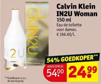 Kruidvat Calvin Klein IN2U Woman aanbieding