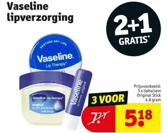 Kruidvat Vaseline lipverzorging aanbieding