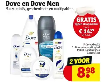 Kruidvat Dove en Dove Men aanbieding