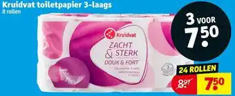 Kruidvat Kruidvat toiletpapier 3-laags aanbieding