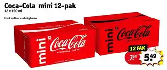 Kruidvat Coca-Cola mini 12-pak aanbieding