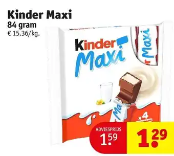 Kruidvat Kinder Maxi aanbieding