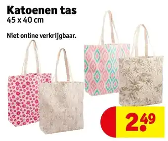 Kruidvat Katoenen tas aanbieding