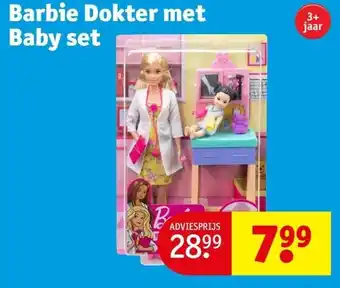 Kruidvat Barbie Dokter met Baby set aanbieding