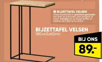 Big Bazar BIJZETTAFEL VELSEN aanbieding