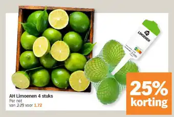 Albert Heijn AH Limoenen 4 stuks aanbieding