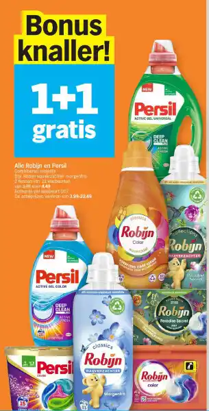 Albert Heijn Alle Robijn en Persil aanbieding