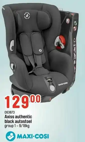 Axiss authentic black autostoel