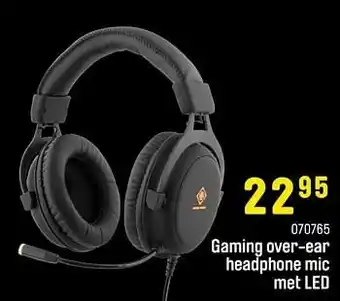 Happyland Gaming over-ear headphone mic met led aanbieding