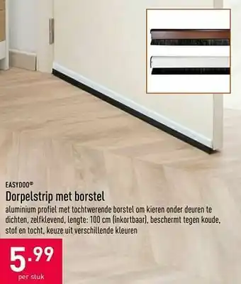 Dorpelstrip met borstel