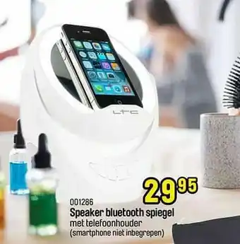 Happyland Speaker bluetooth spiegel met telefoonhouder aanbieding