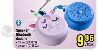 Speaker bluetooth douche blauw