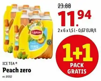 Lidl Peach zero aanbieding