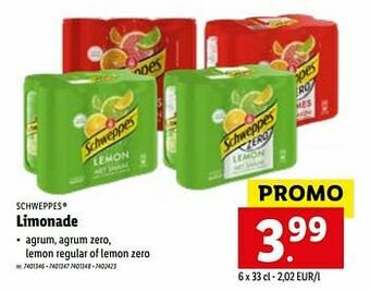 Lidl Limonade aanbieding