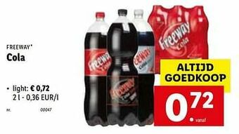 Lidl Cola light aanbieding