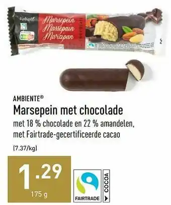 ALDI Marsepein met chocolade aanbieding