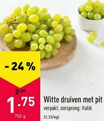 ALDI Witte druiven met pit aanbieding