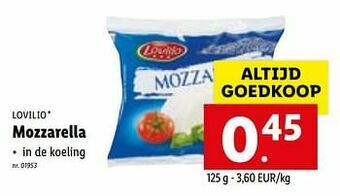 Lidl Mozzarella aanbieding