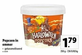 Lidl Popcorn in emmer aanbieding
