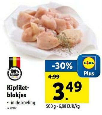 Lidl Kipfiletblokjes aanbieding