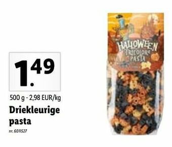 Lidl Driekleurige pasta aanbieding