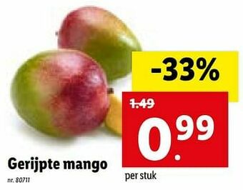 Lidl Gerijpte mango aanbieding