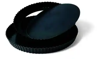 Taartvorm blauw staal met losse bodem