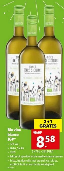 Bio vino bianco igp