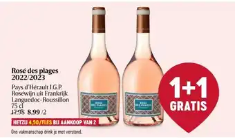 Delhaize Rosé des plages 2022/2023 aanbieding