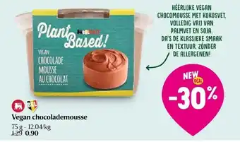 Delhaize Vegan chocolademousse aanbieding