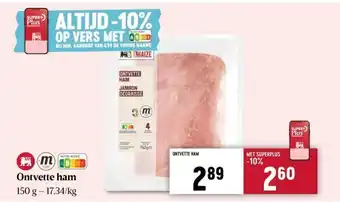 Delhaize Ontvette ham aanbieding