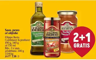 Delhaize Saus, pesto of olijfolie aanbieding