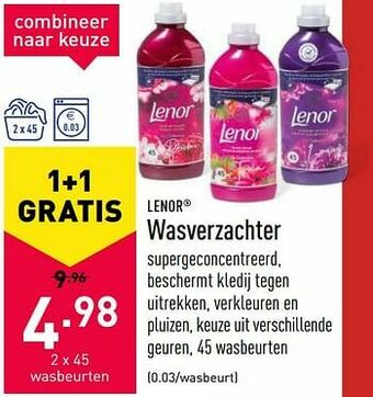 ALDI Wasverzachter aanbieding