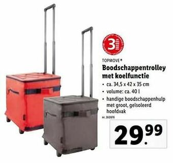 Lidl Boodschappentrolley met koelfunctie aanbieding