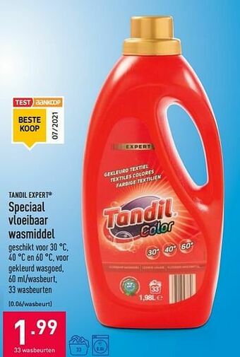 ALDI Speciaal vloeibaar wasmiddel aanbieding