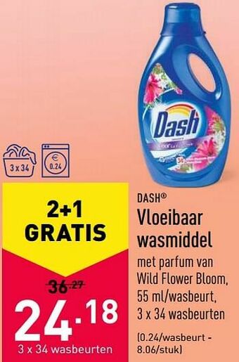 ALDI Vloeibaar wasmiddel aanbieding