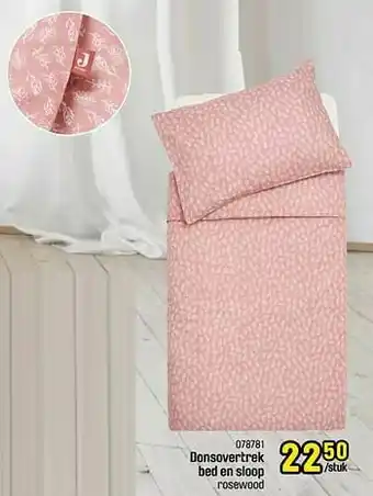 Donsovertrek bed en sloop