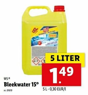 Lidl Bleekwater 15° aanbieding