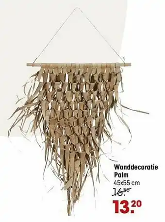 Kwantum Wanddecoratie palm aanbieding