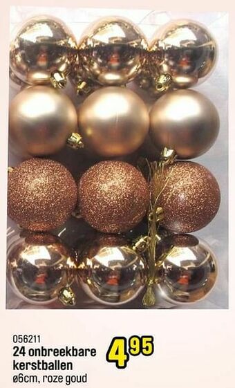 Happyland 24 onbreekbare kerstballen aanbieding
