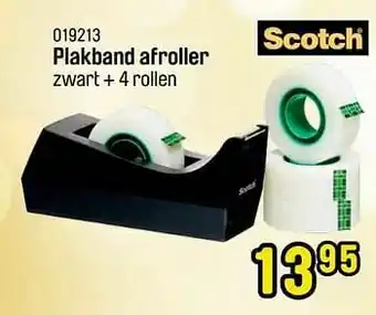 Happyland Plakband afroller zwart + 4 rollen aanbieding