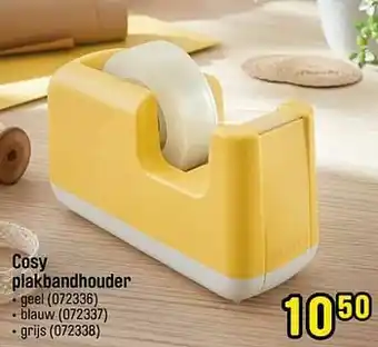 Cosy plakbandhouder geel
