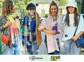 Happyland Sjaal cashmere aanbieding