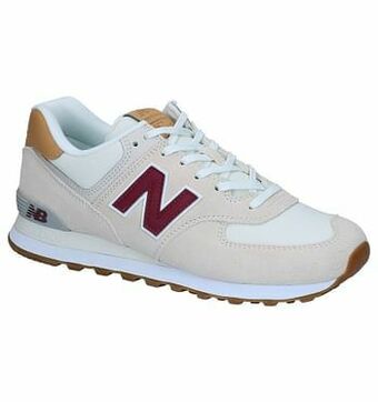 Torfs New Balance ML 574 Ecru Sneakers aanbieding