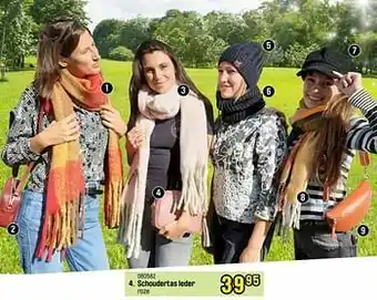 Schoudertas leder