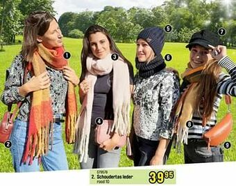 Happyland Schoudertas leder aanbieding